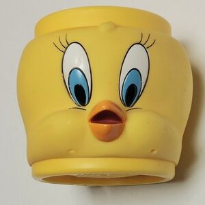 Vintage Tweety Bird Plastic Collectors Mug Cup 1992 Looney Tunes Warner Bros